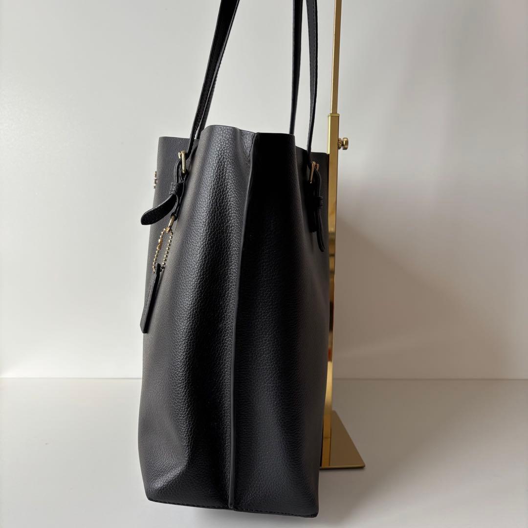 【美品】COACH　現行　コーチ　トートバッグ　モリー　A4サイズ可　大容量　黒
