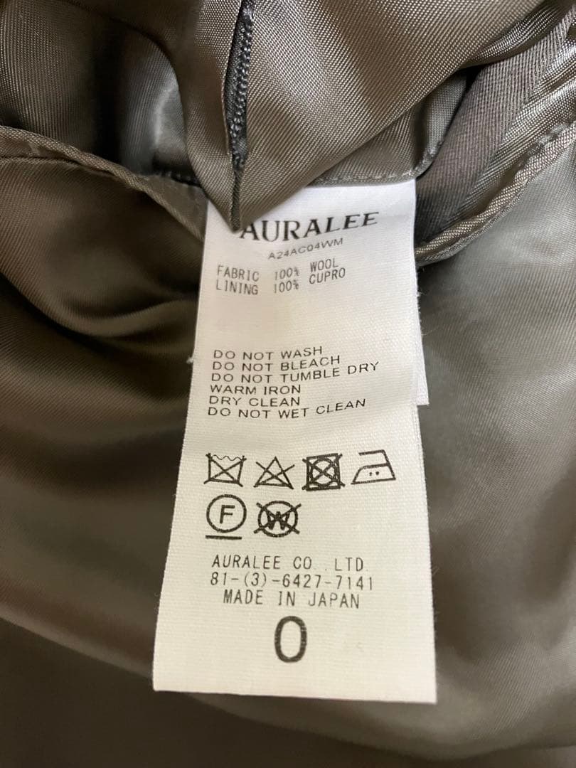 美品AURALEE（オーラリー ）　SOUTIEN COLLAR COAT