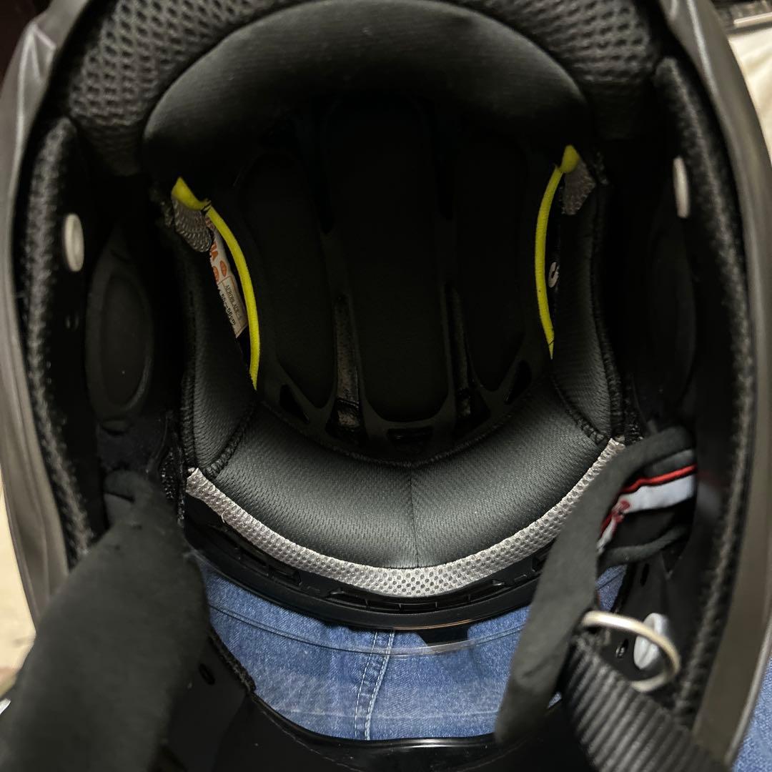 Kabuto フルフェイスヘルメット ブラック/ホワイト　サイズＳ