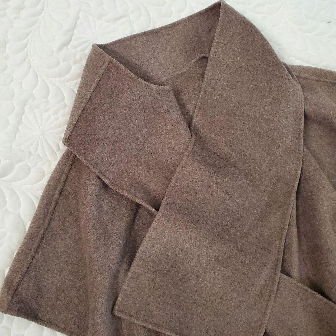 ヴェルメイユパーイエナ ダブルフェイスショートマントコート　ポンチョ ストール