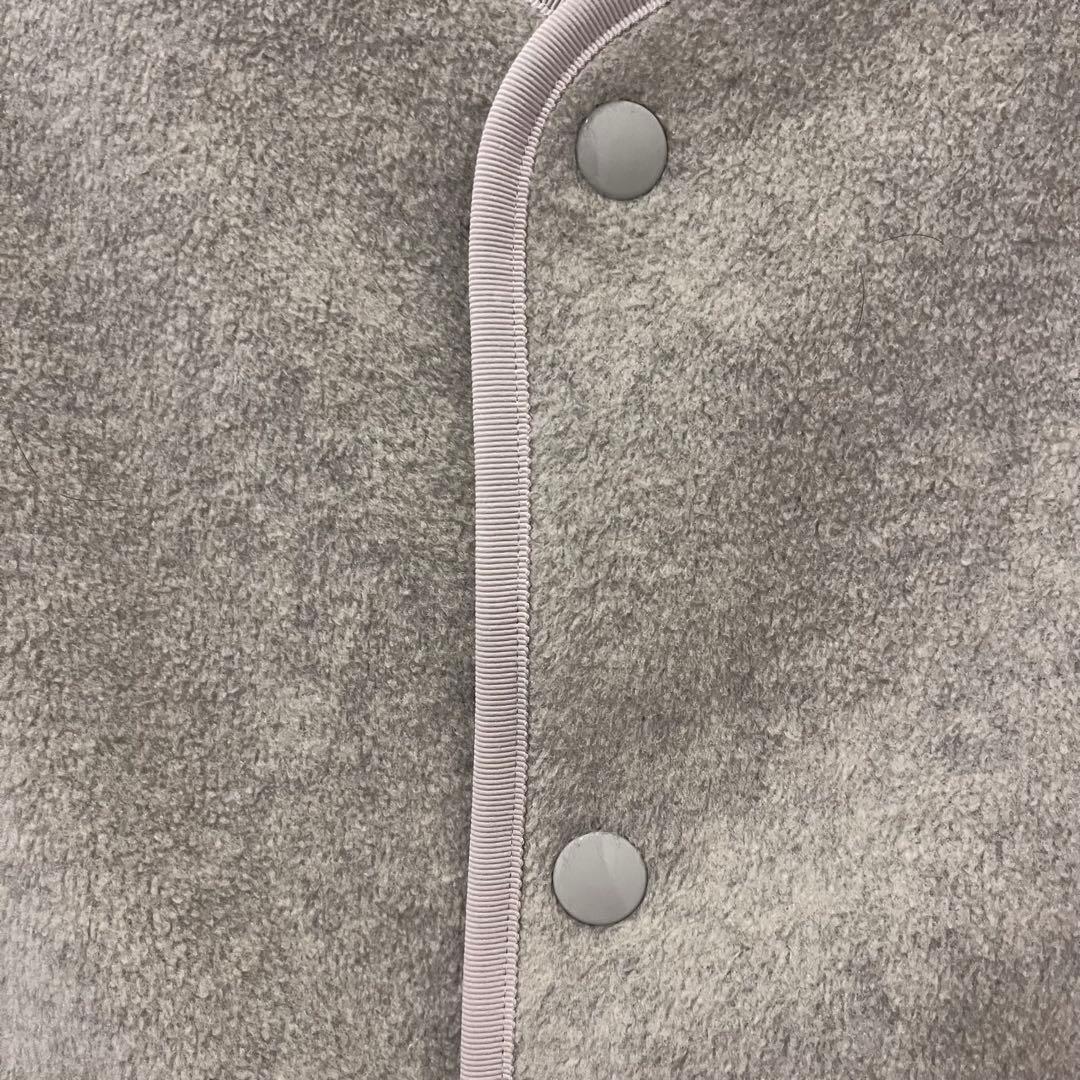 DANTON ショート丈　フリース　カラーレスベスト 38