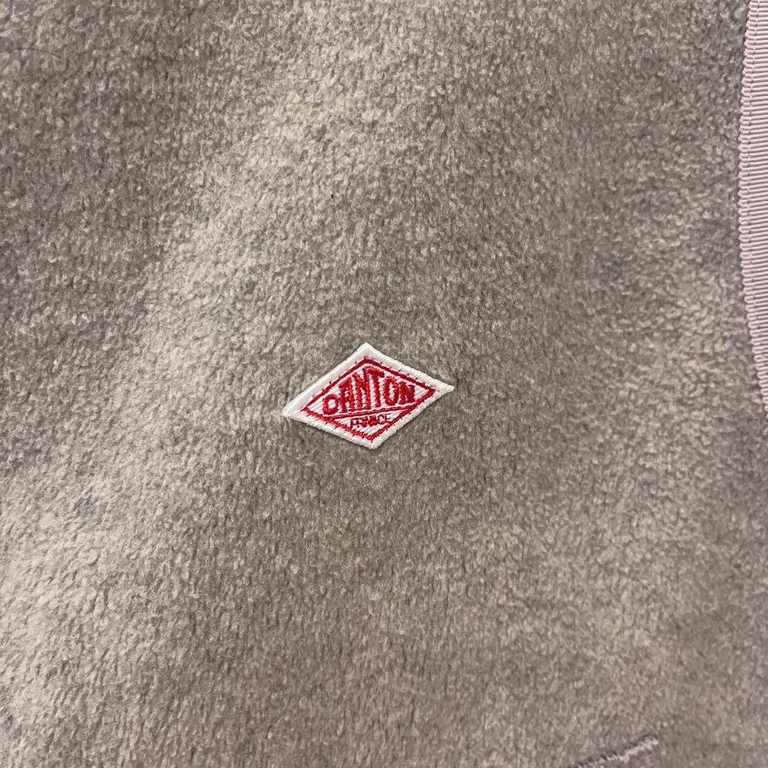 DANTON ショート丈　フリース　カラーレスベスト 38