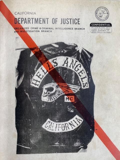 洋書 HELLS ANGELS DEPT, OF JUSTICE REPORT
