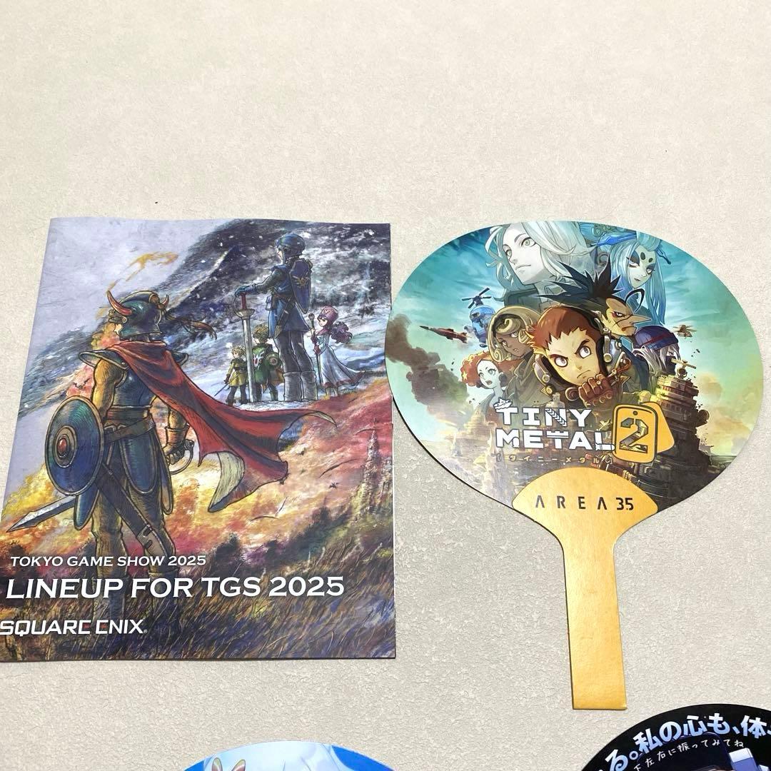 東京ゲームショウ2025 配布パンフレット　うちわ　まとめ売り＊QI