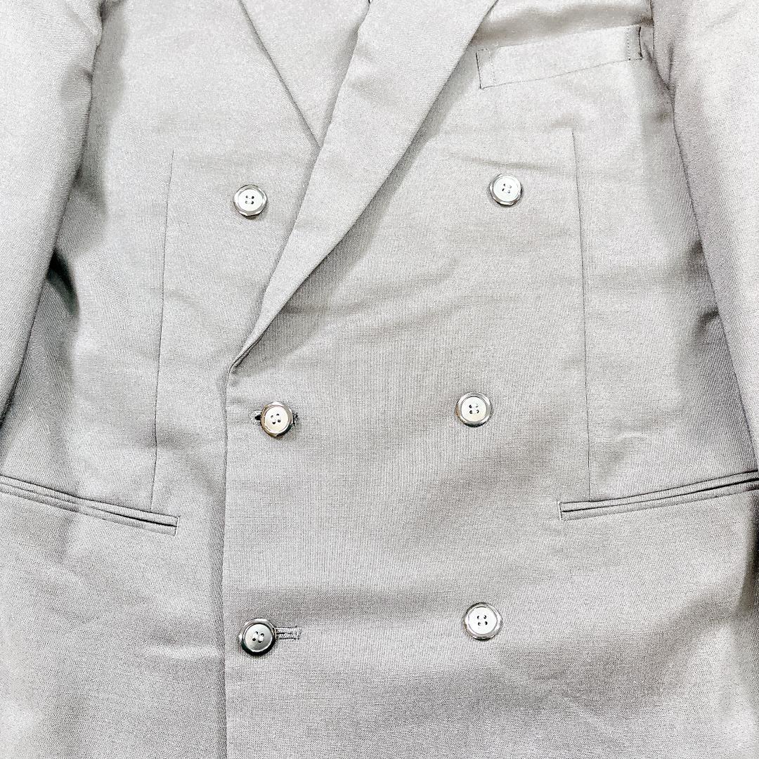 イヴサンローラン ダブル スーツ セットアップ 黒 6B M相当 高級