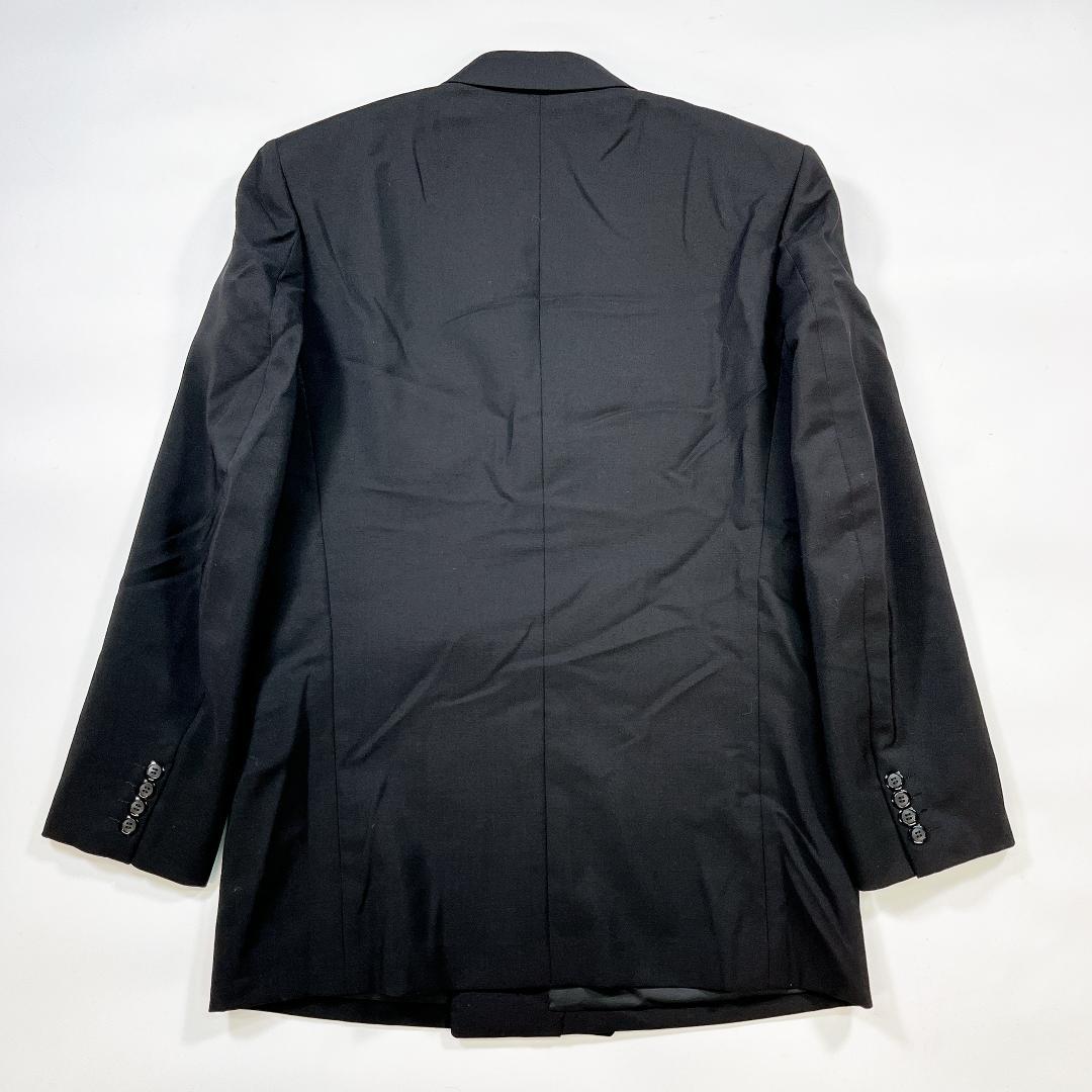 イヴサンローラン ダブル スーツ セットアップ 黒 6B M相当 高級
