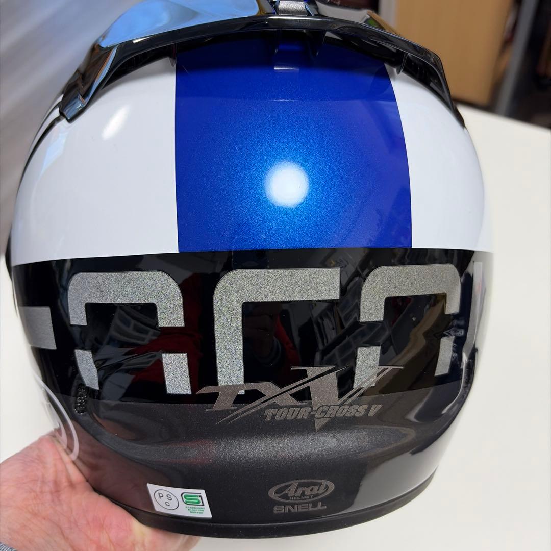 Arai ツアークロス　V　コスミック　 青/黒/白　Lサイズ　美品！