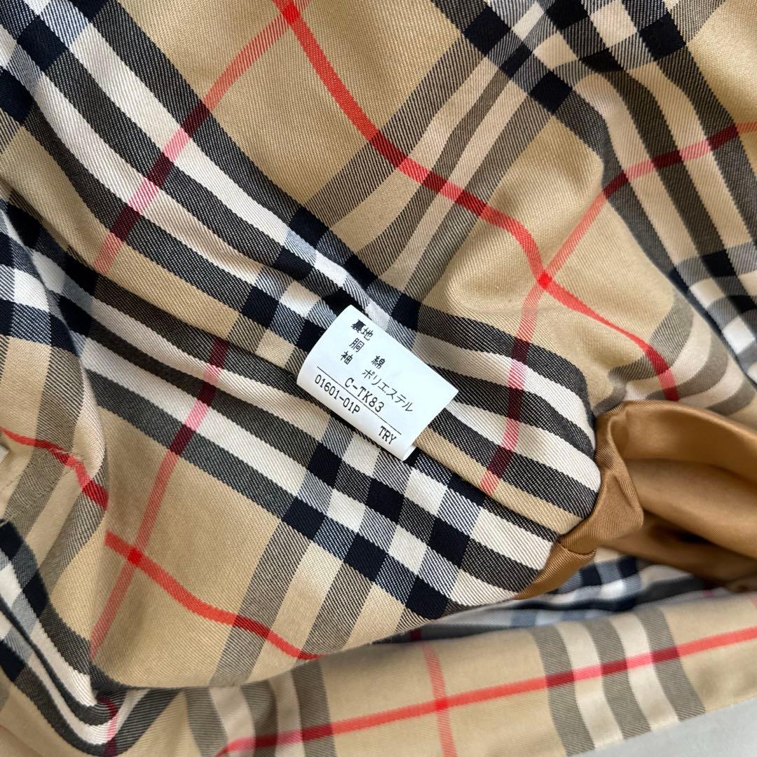 【 美品 】BURBERRYs レディース トレンチコート ノバチェック