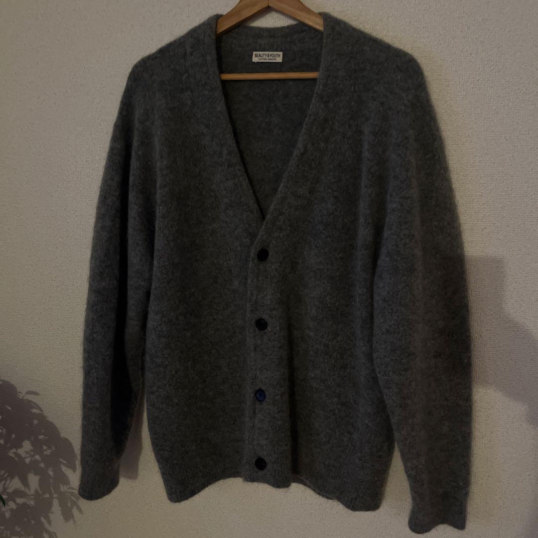 Beauty & youth モヘヤウールカーディガン
