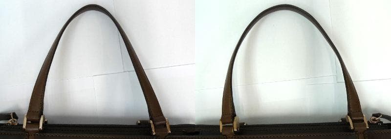 BURBERRY　トートバッグ　レザー　ノバチェック　ブラウン