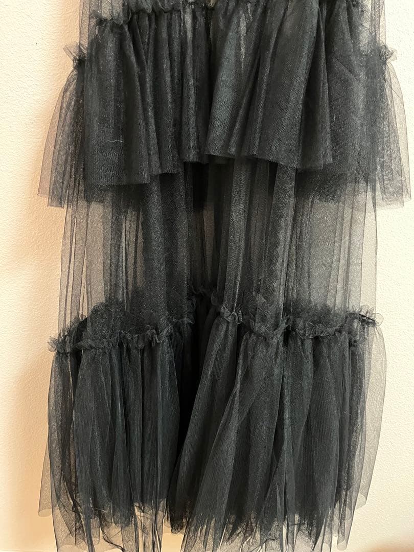 LA BELLE ETUDE シースルーボリュームチュールデザインジレ