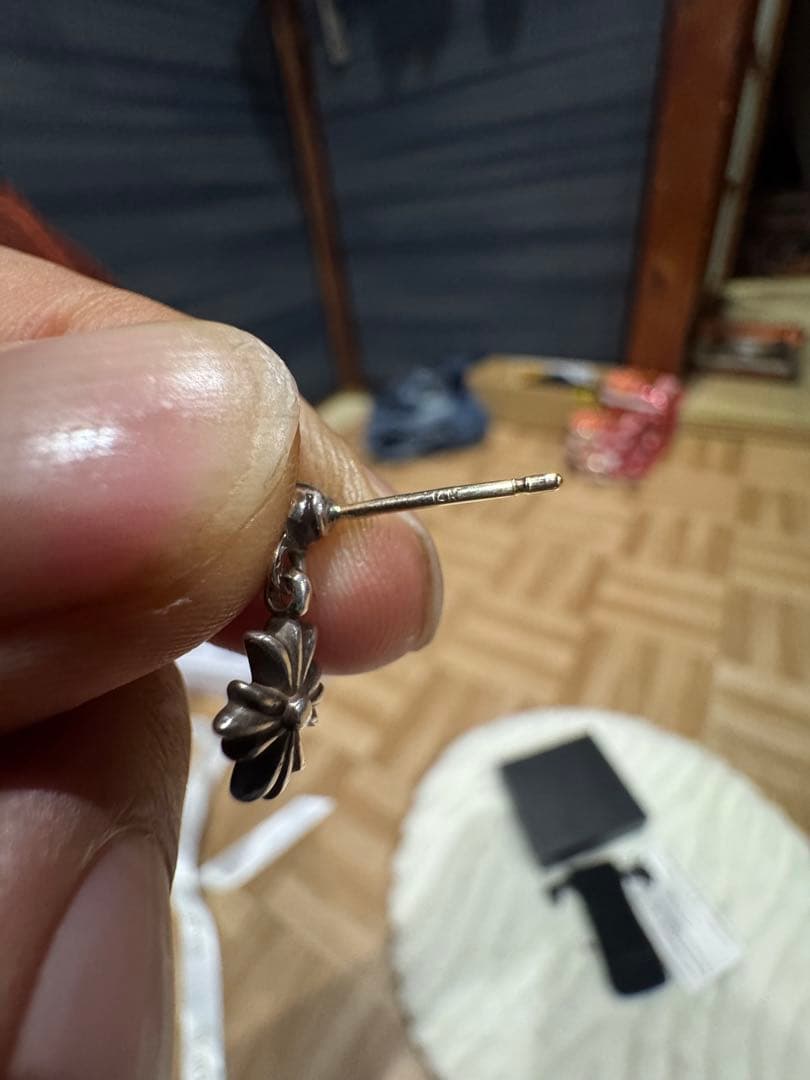 Chrome hearts クロムハーツ タイニーE ドロップピアス 14k