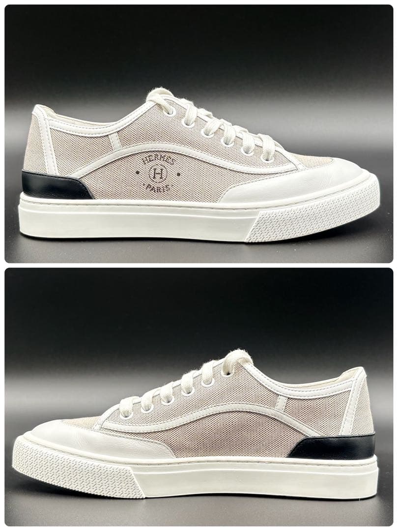 【極美品】HERMES トワルH ゲット　スニーカー