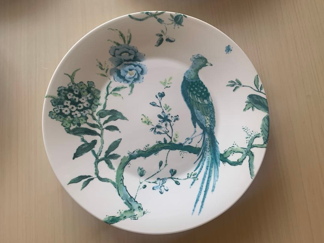  Jasper Conran 孔雀と花のお皿4枚セット