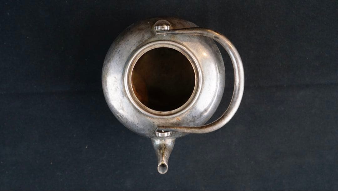 純銀製　湯沸し　銀瓶　煎茶道具　古美術