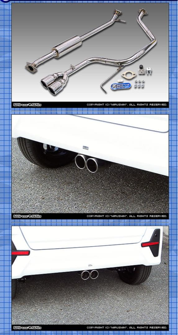 ウイルズウィン la650sタントカスタム センターマフラー