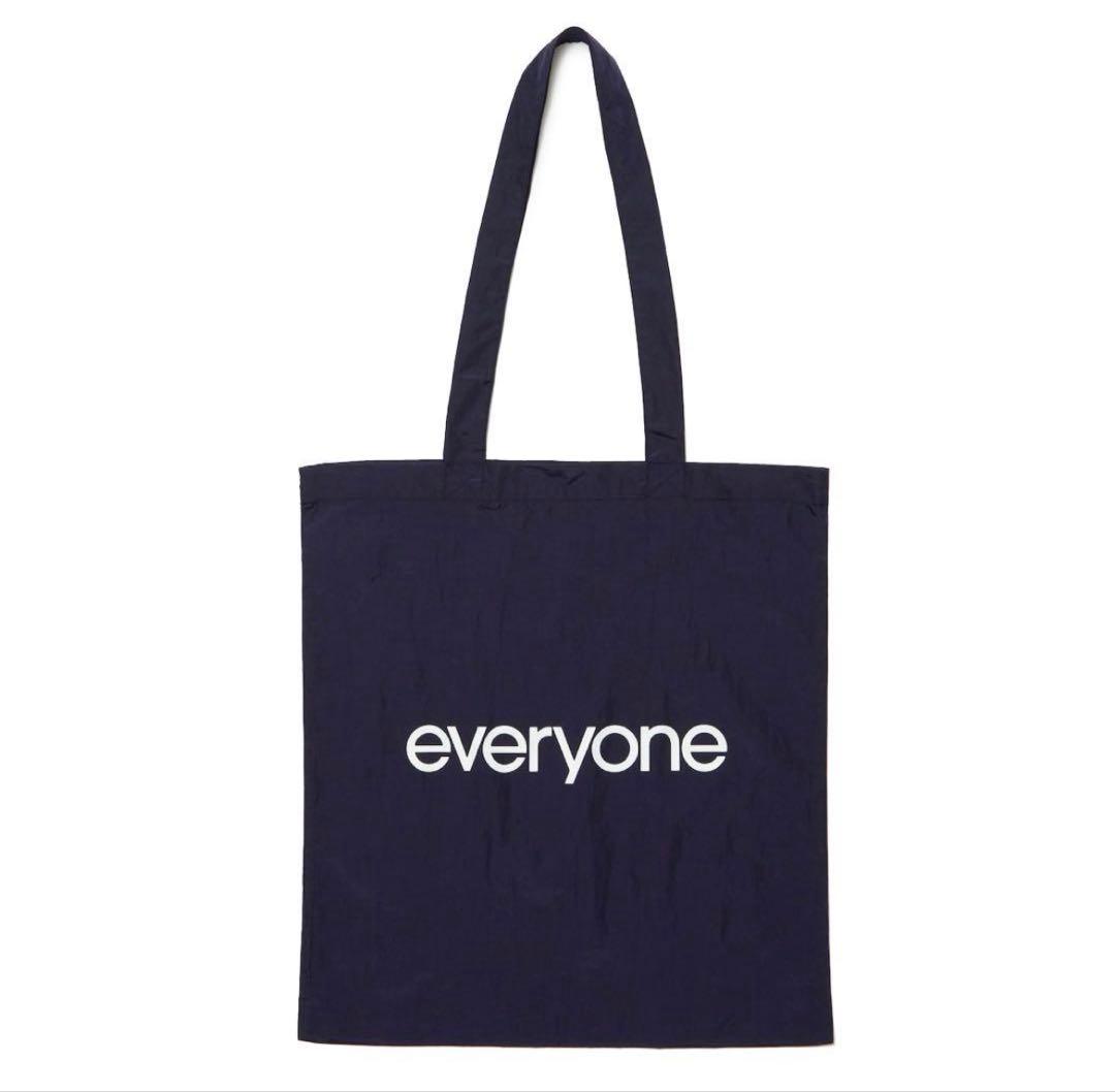 バッグ everyone nylon logo tote bag(NAVY)