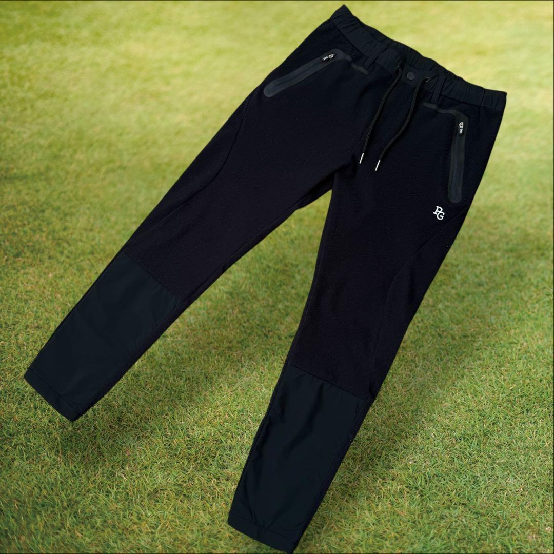 冬春　起毛　パーリーゲイツ　ジョガーパンツ　M〜L相当　紺　ネイビー　黒　4