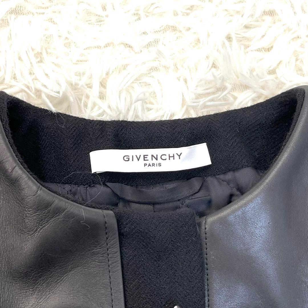 極美品 ジバンシー ナポレオン ノーカラージャケット チェーン 高級 レディース