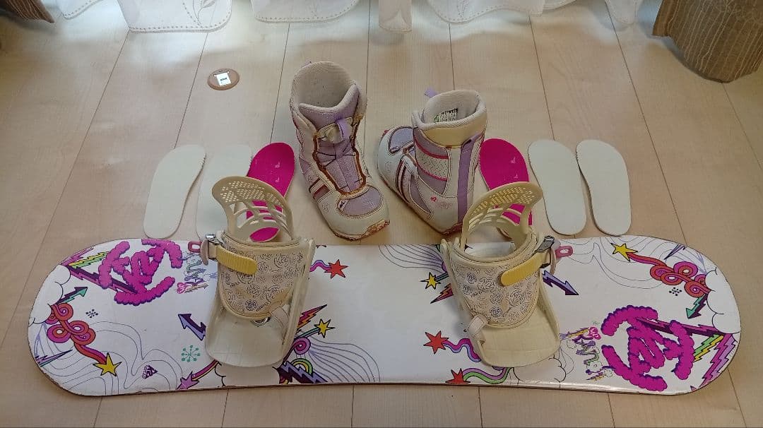 K2スノーボードセット90 ブーツ16.75オマケ付きキッズ用