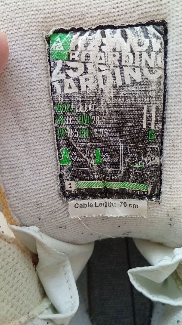 K2スノーボードセット90 ブーツ16.75オマケ付きキッズ用