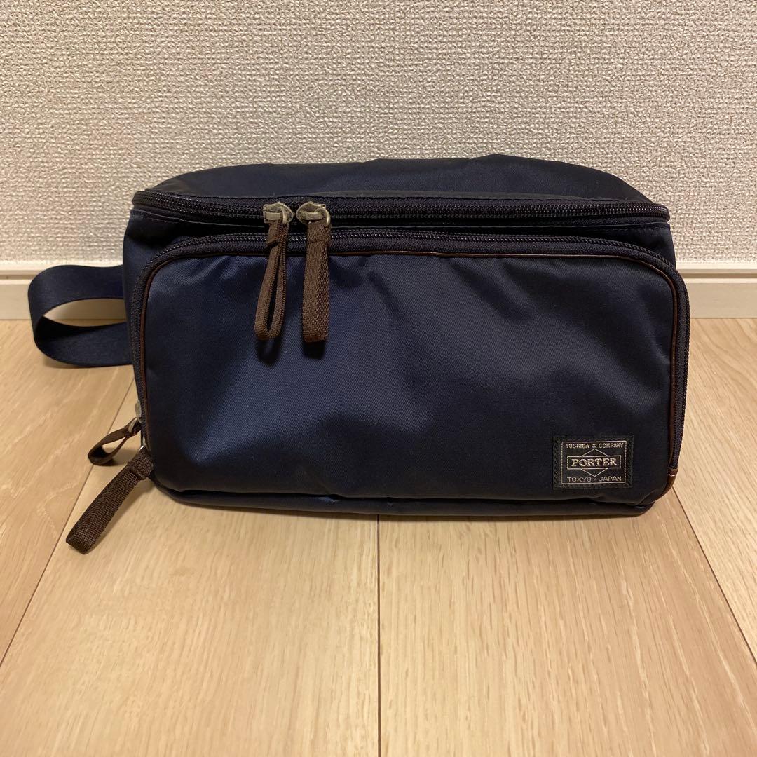 ポーター　PORTER ネイビー ウェストポーチ　ボディバック