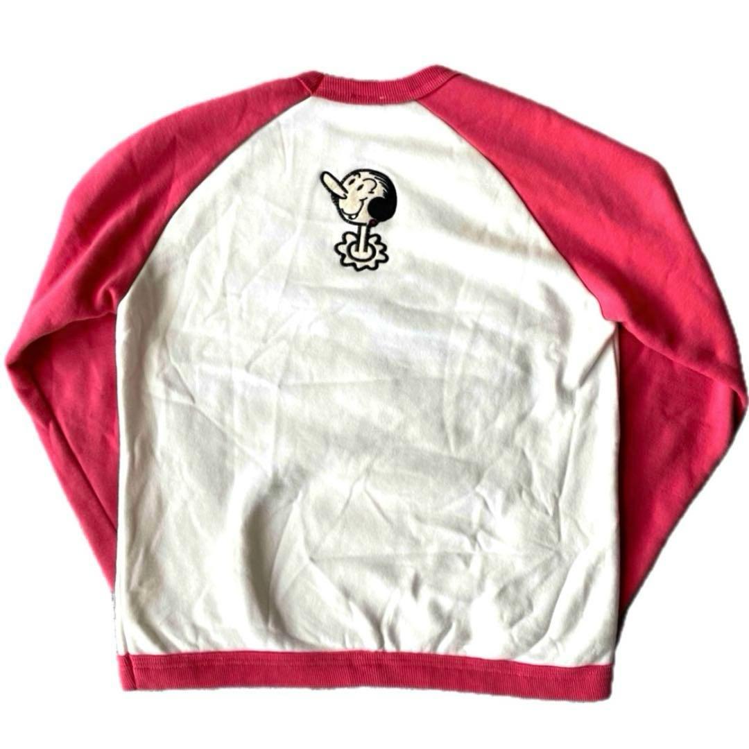 【45rpm】オリーブ・オイル ラグランスリーブトレーナー 刺繍 ポパイ レア