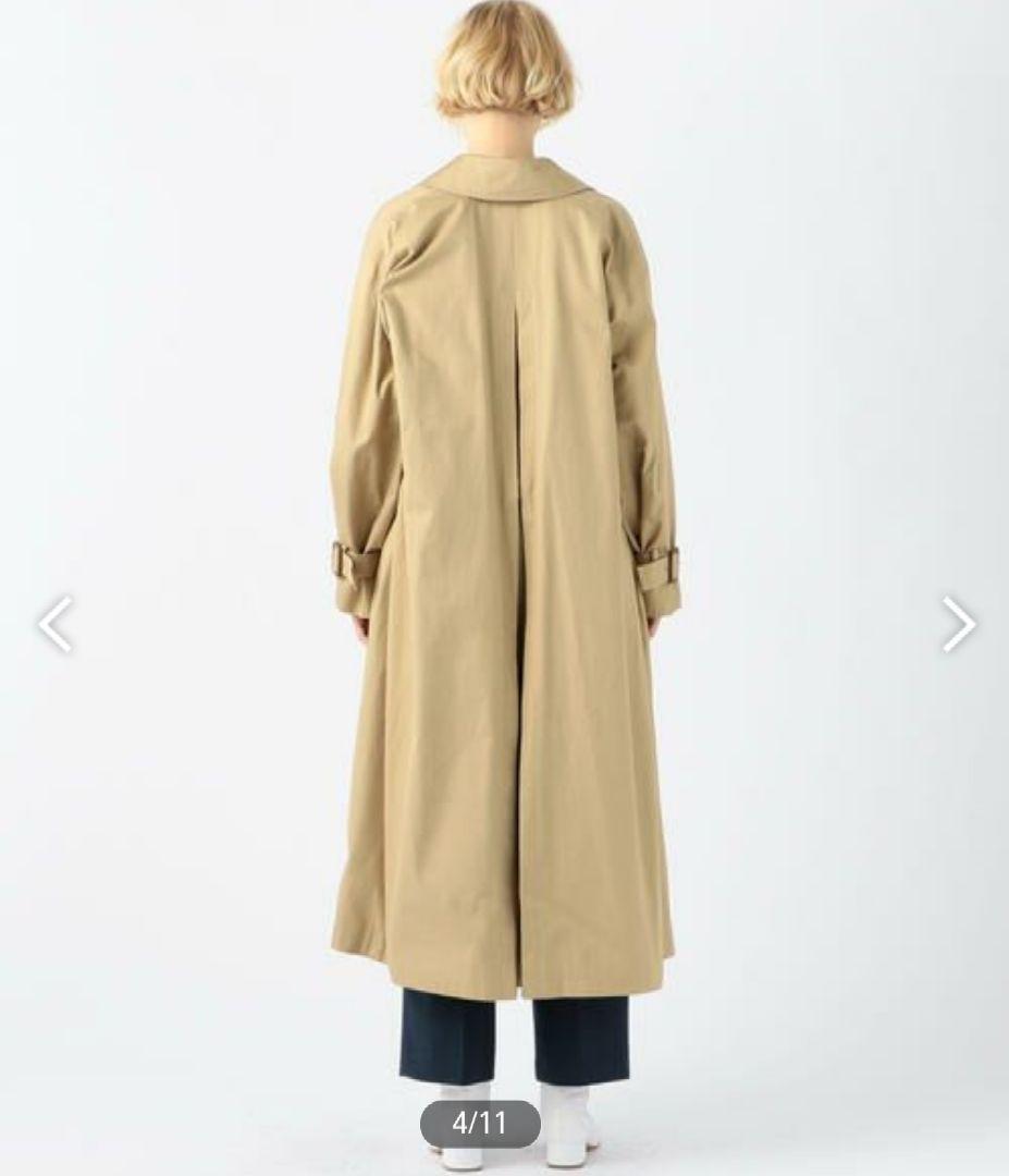 新品未使用TOMORROWLANDスーピマコットンステンカラーコート ベージュ