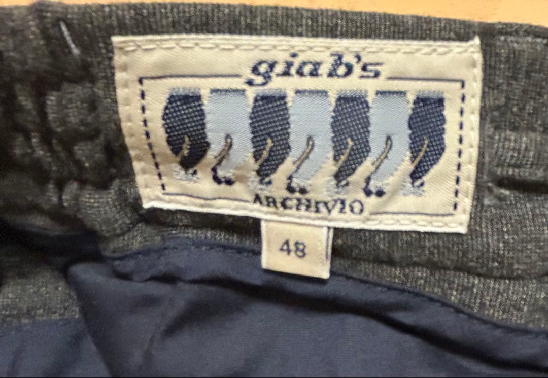 美品　MASACCIO ストレッチ　1プリーツ ドローコード スラックス