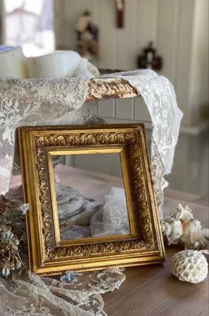 タイムセール　アンティーク　フレーム　デコラティブ　フランス　額縁　希少