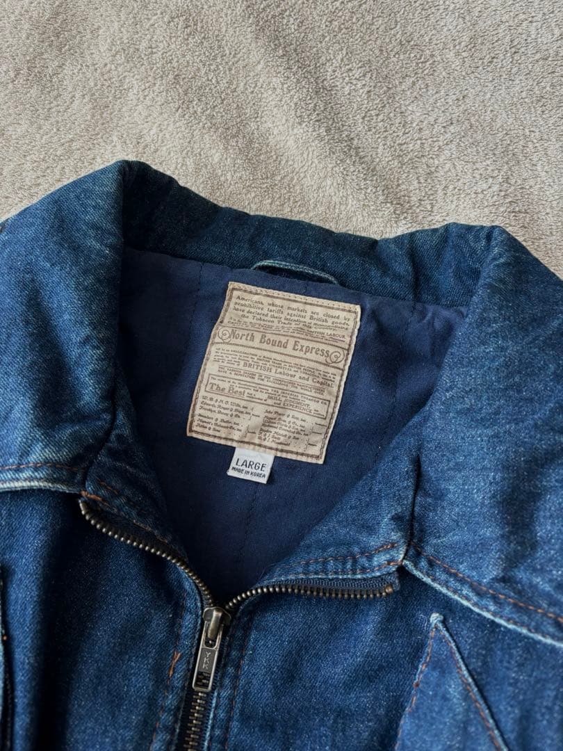 一点物 ヴィンテージ デニムブルゾン A-2型 フライトジャケット 短丈　a2