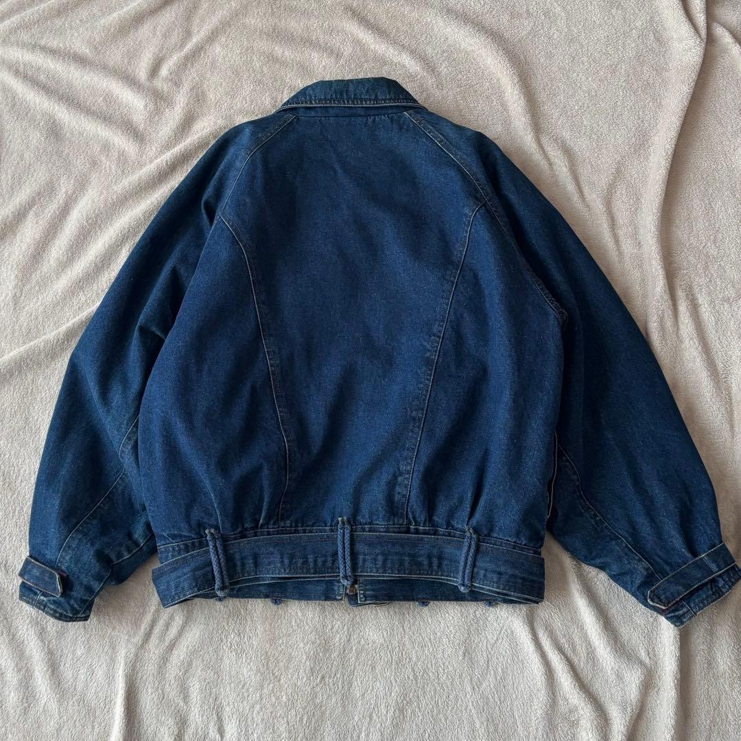 一点物 ヴィンテージ デニムブルゾン A-2型 フライトジャケット 短丈　a2