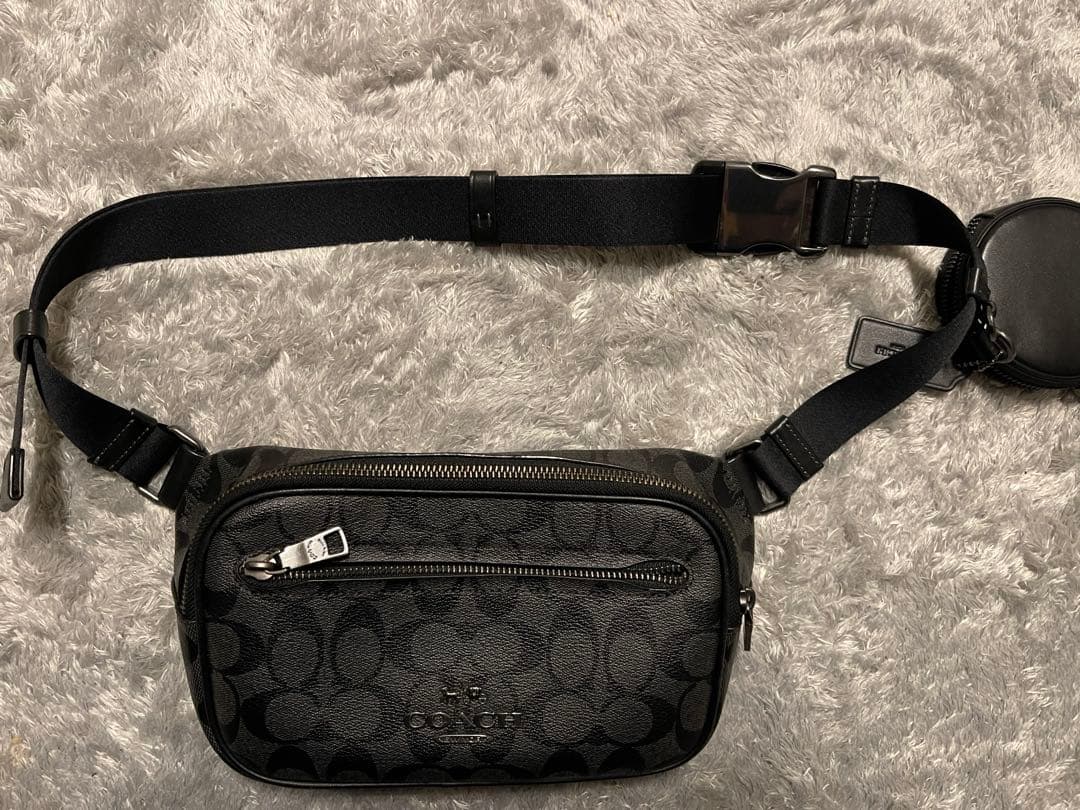 美品　COACH シグネチャー エリアス ボディバッグ ベルトバッグ　即購入⭕️