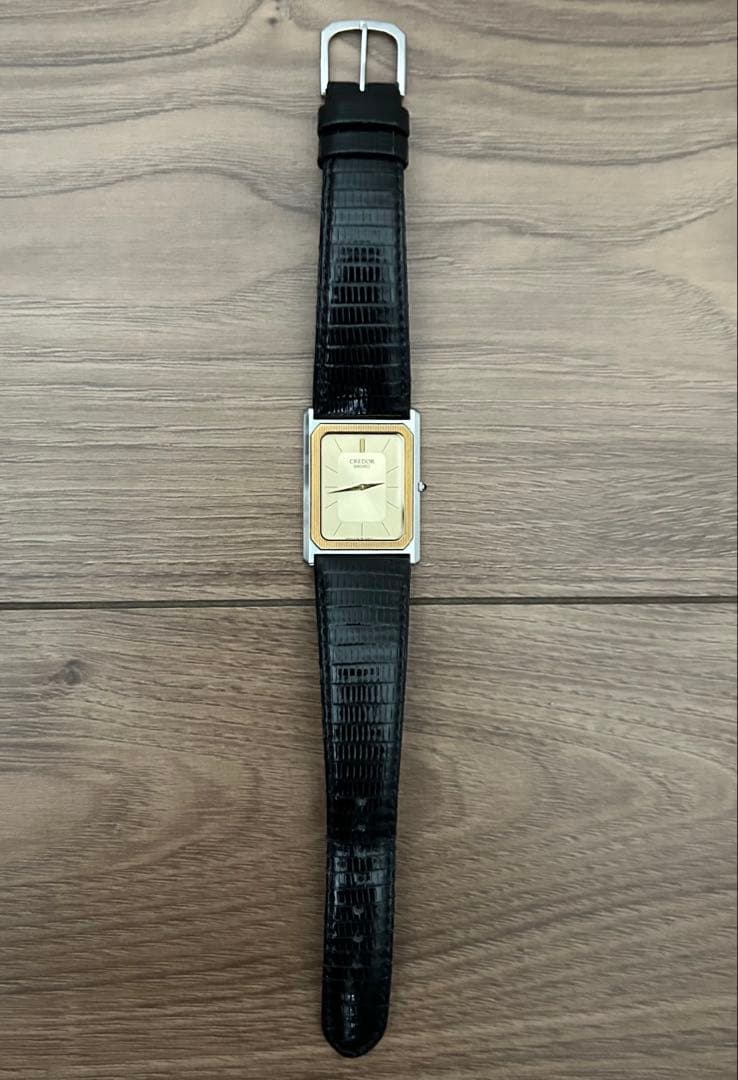 ぐ*ち様 SEIKO セイコー CREDOR メンズクォーツ腕時計 6730-5