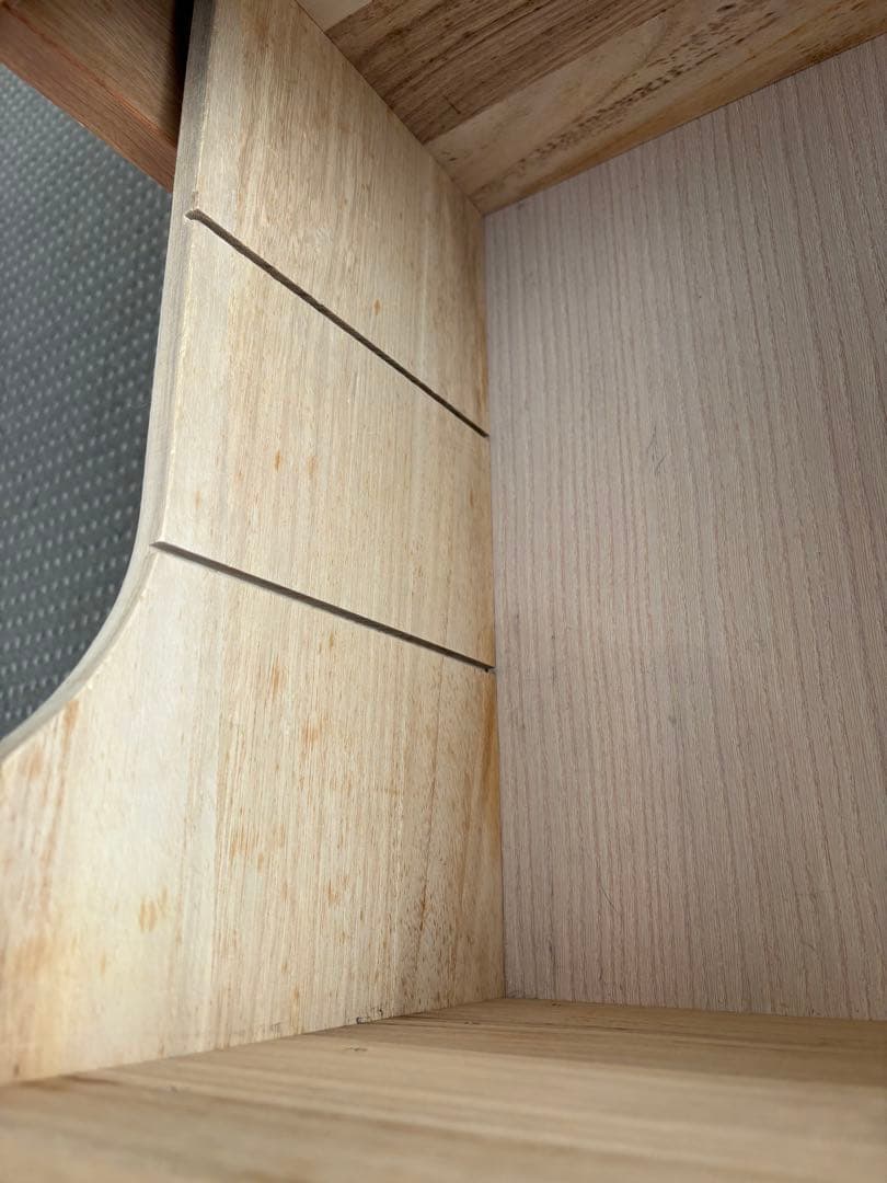 【宮城県引き取り限定】堀田木工所　ウッディ　アルダー無垢材学習机デスクセット