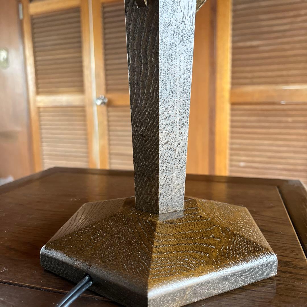 戸塚刺繍　和風風景画ランプ