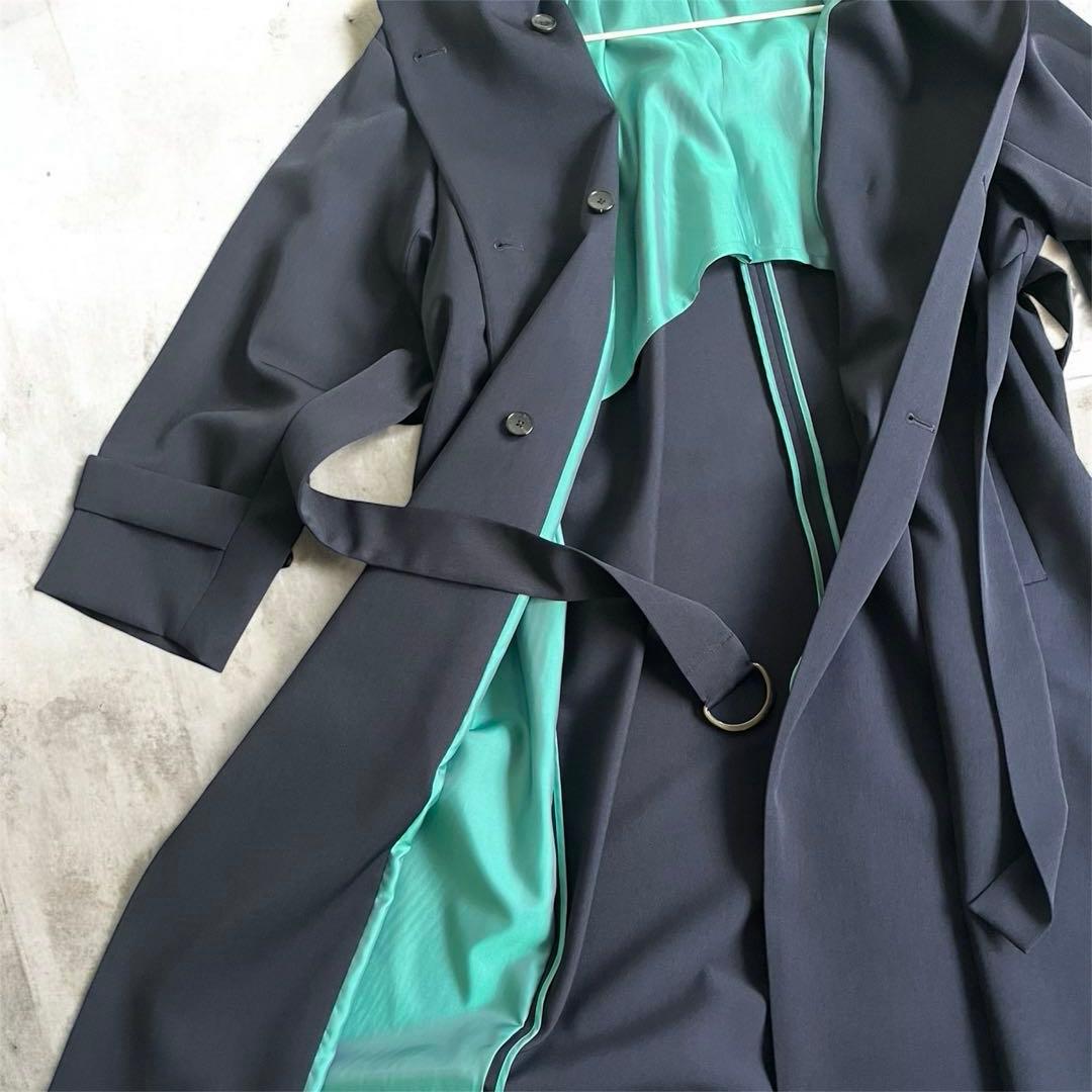 TOMORROWLAND トゥモローランドネイビートレンチコート美品