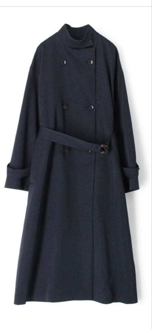 TOMORROWLAND トゥモローランドネイビートレンチコート美品