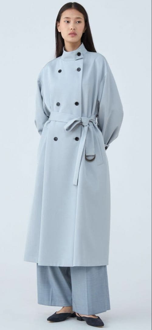 TOMORROWLAND トゥモローランドネイビートレンチコート美品