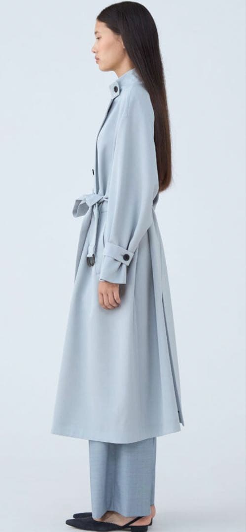 TOMORROWLAND トゥモローランドネイビートレンチコート美品