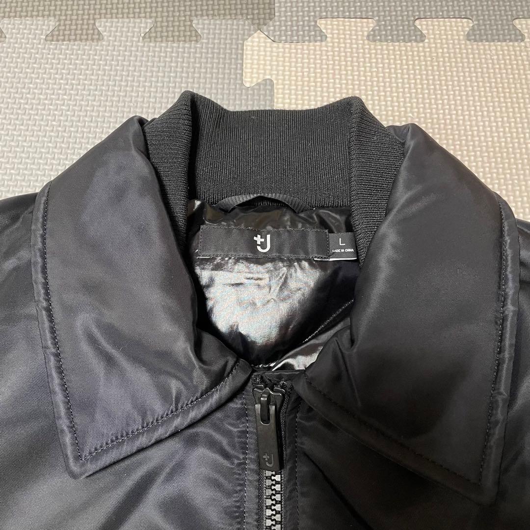 【美品】UNIQLO +J ボンバージャケット　MA-1　ブラック