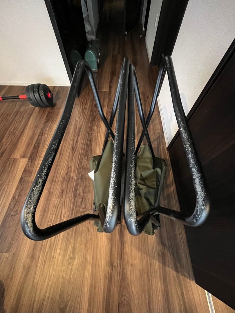 2個ノースフェイス TNFキャンプチェア　ニュートープグリーン　フットレスト付き