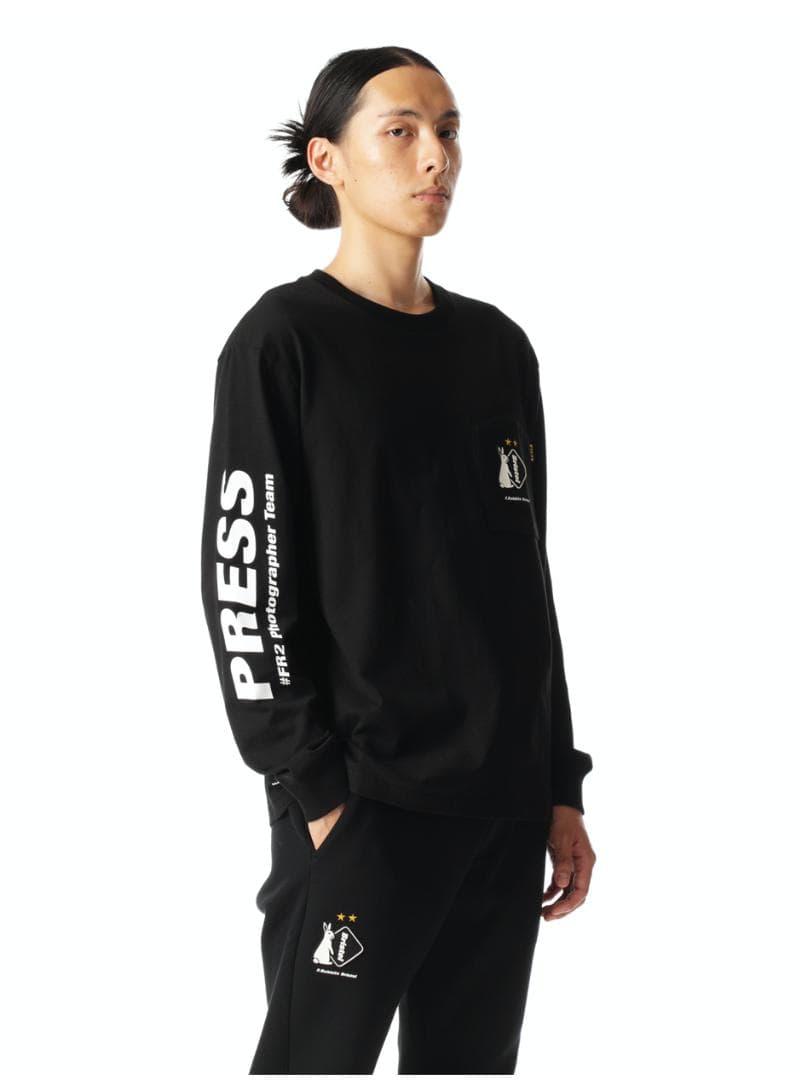 新品 20FW FCRB × #FR2 POCKET L/S TEE 黒 S