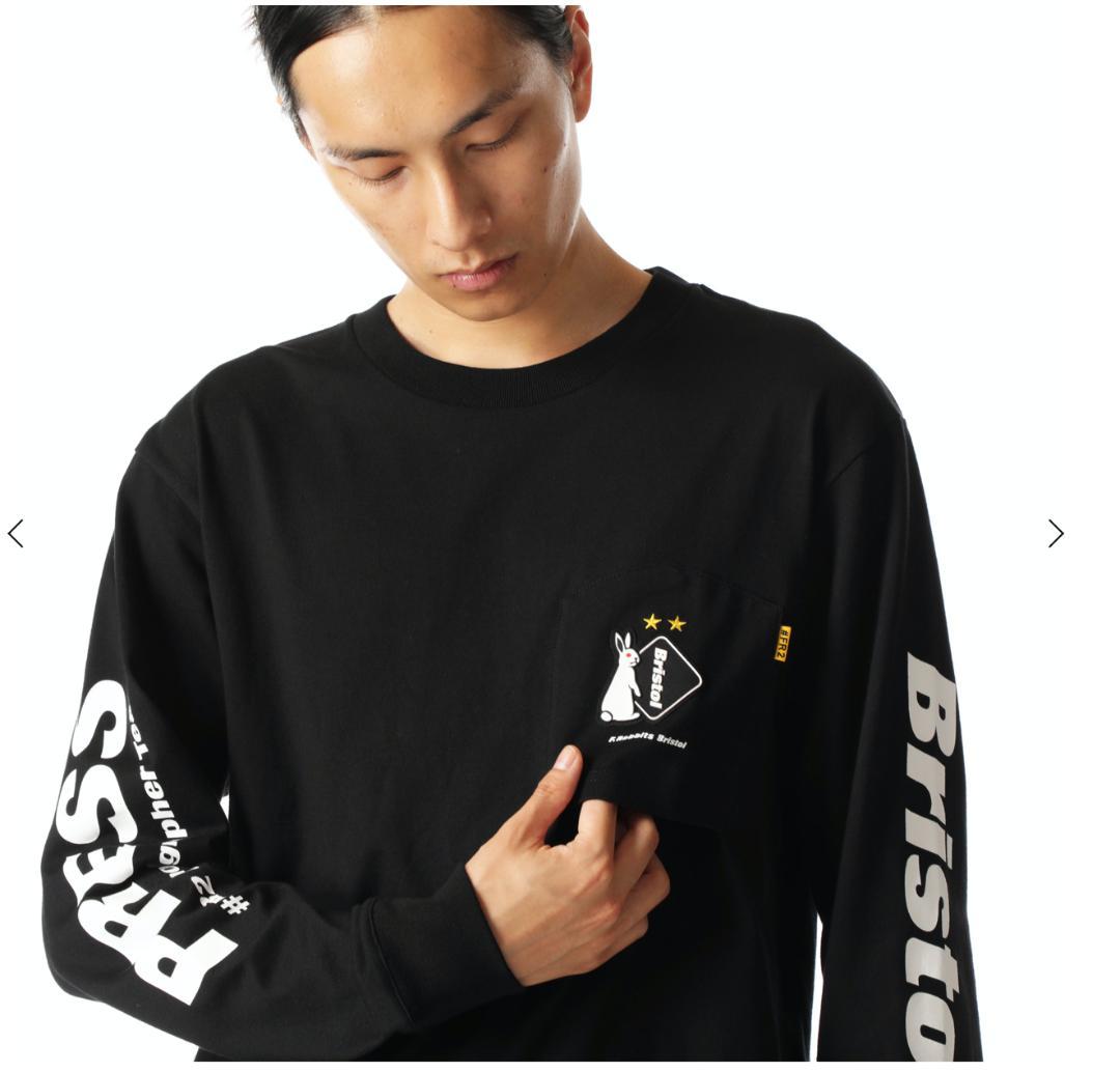 新品 20FW FCRB × #FR2 POCKET L/S TEE 黒 S