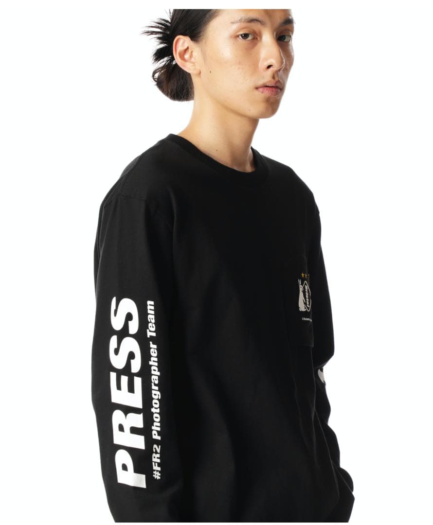 新品 20FW FCRB × #FR2 POCKET L/S TEE 黒 S