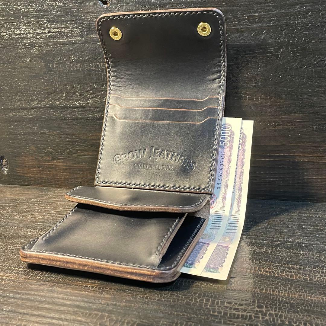 HORWEEN クロムエクセル　ショートトラッカーウォレット　三つ折り