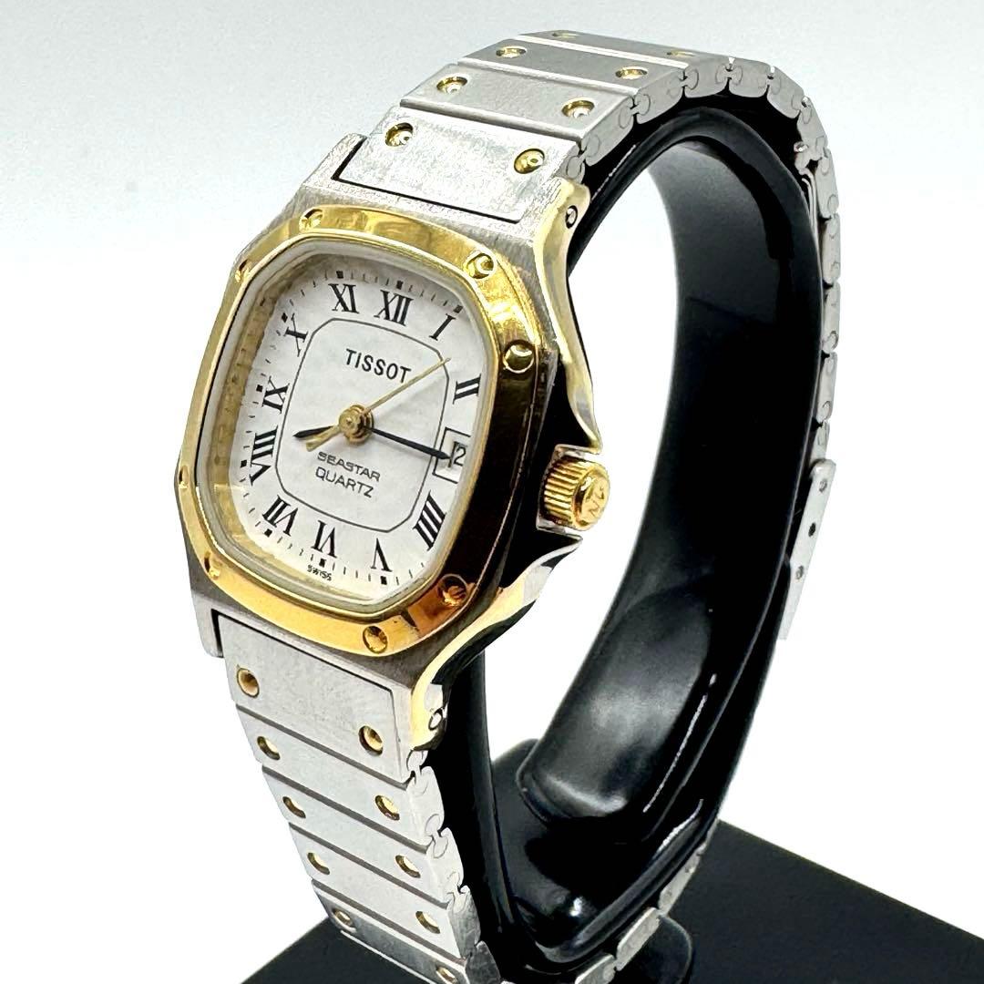 【OH済み】美品 TISSOT SEASTAR オクタゴン レディース腕時計