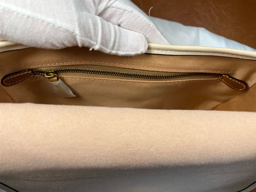 COACH シグネチャー Cバックル フラップ ショルダーバッグ