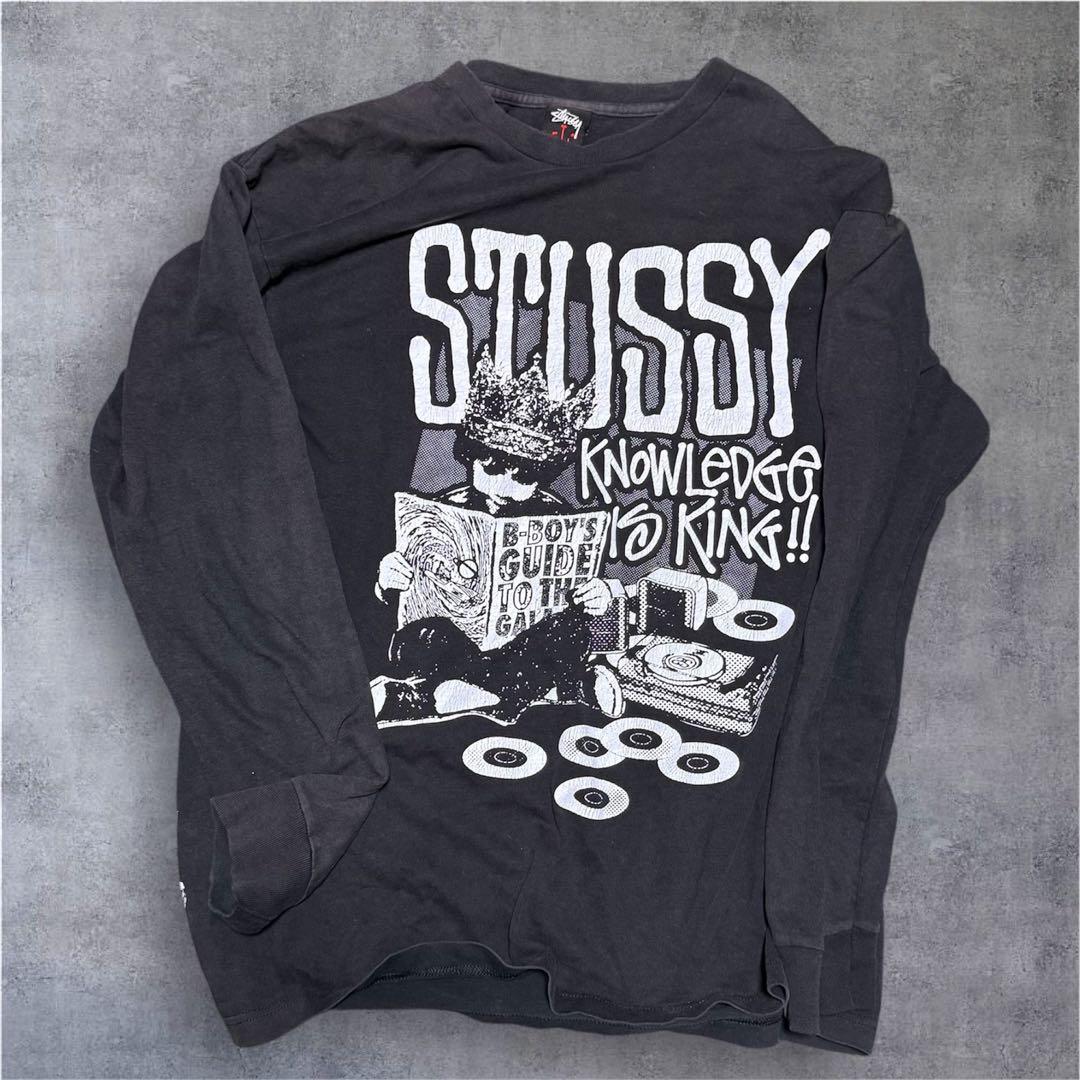 STUSSY 90s グラフィック長袖Tシャツ L