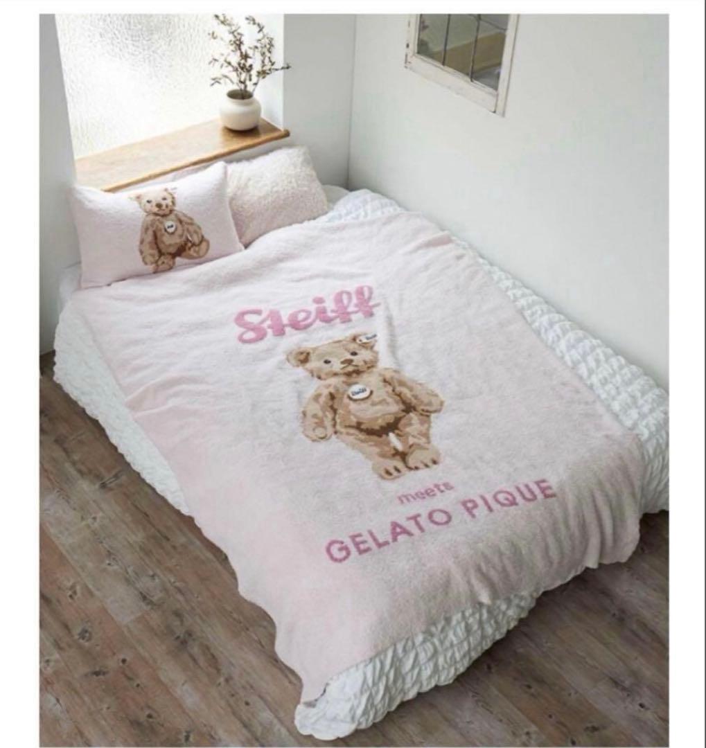 ★新品タグ付★完売★ジェラートピケシュタイフJamesジャガードマルチカバーP★